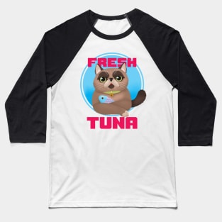 Fresh Tuna Cat Baseball T-Shirt